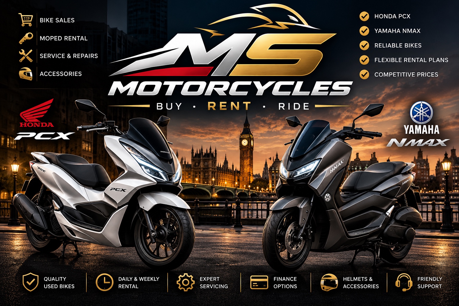 MS Motorcycles - Honda PCX and Yamaha NMAX